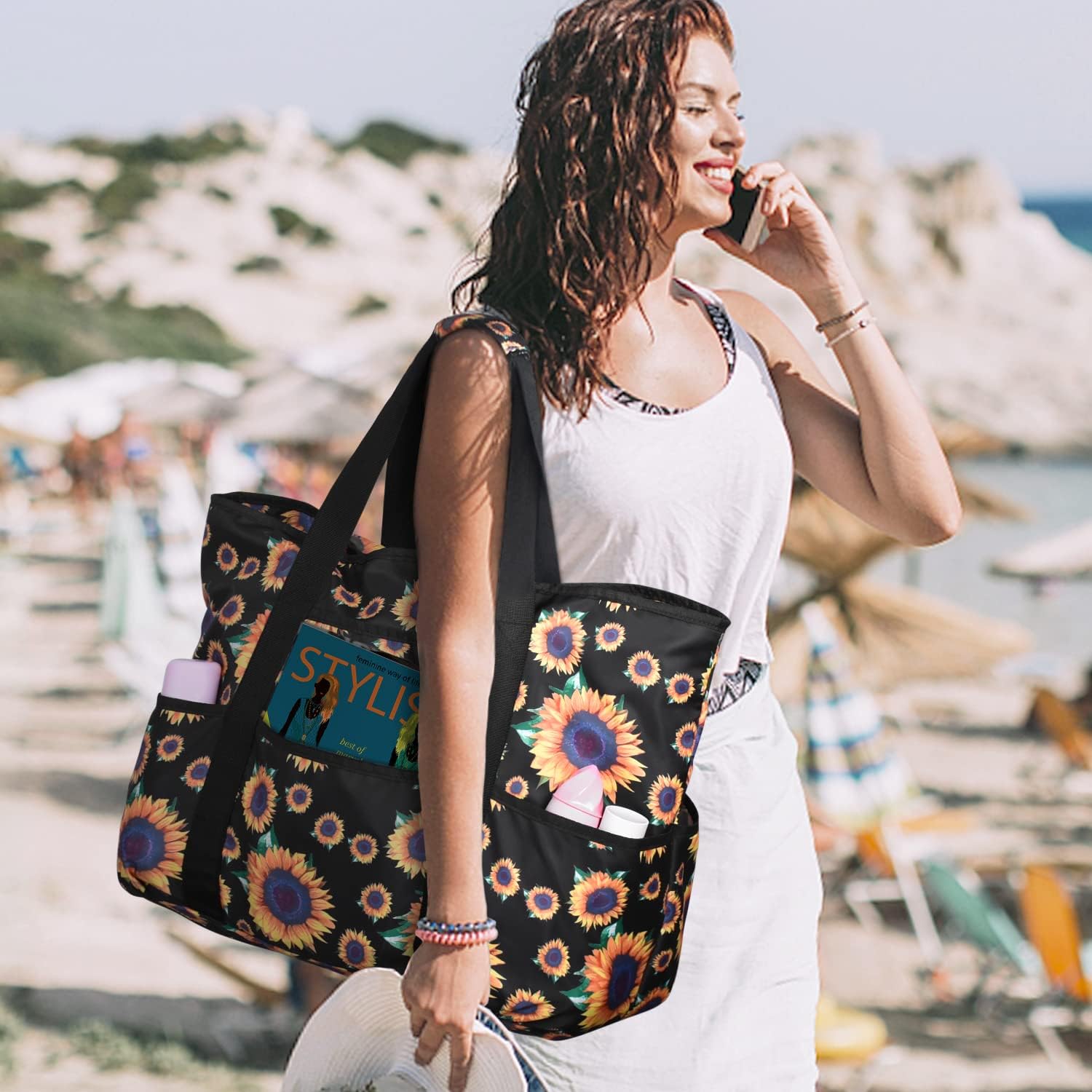 Large Beach Tote Bag for Women - Tote Bag Beach reseña y precio