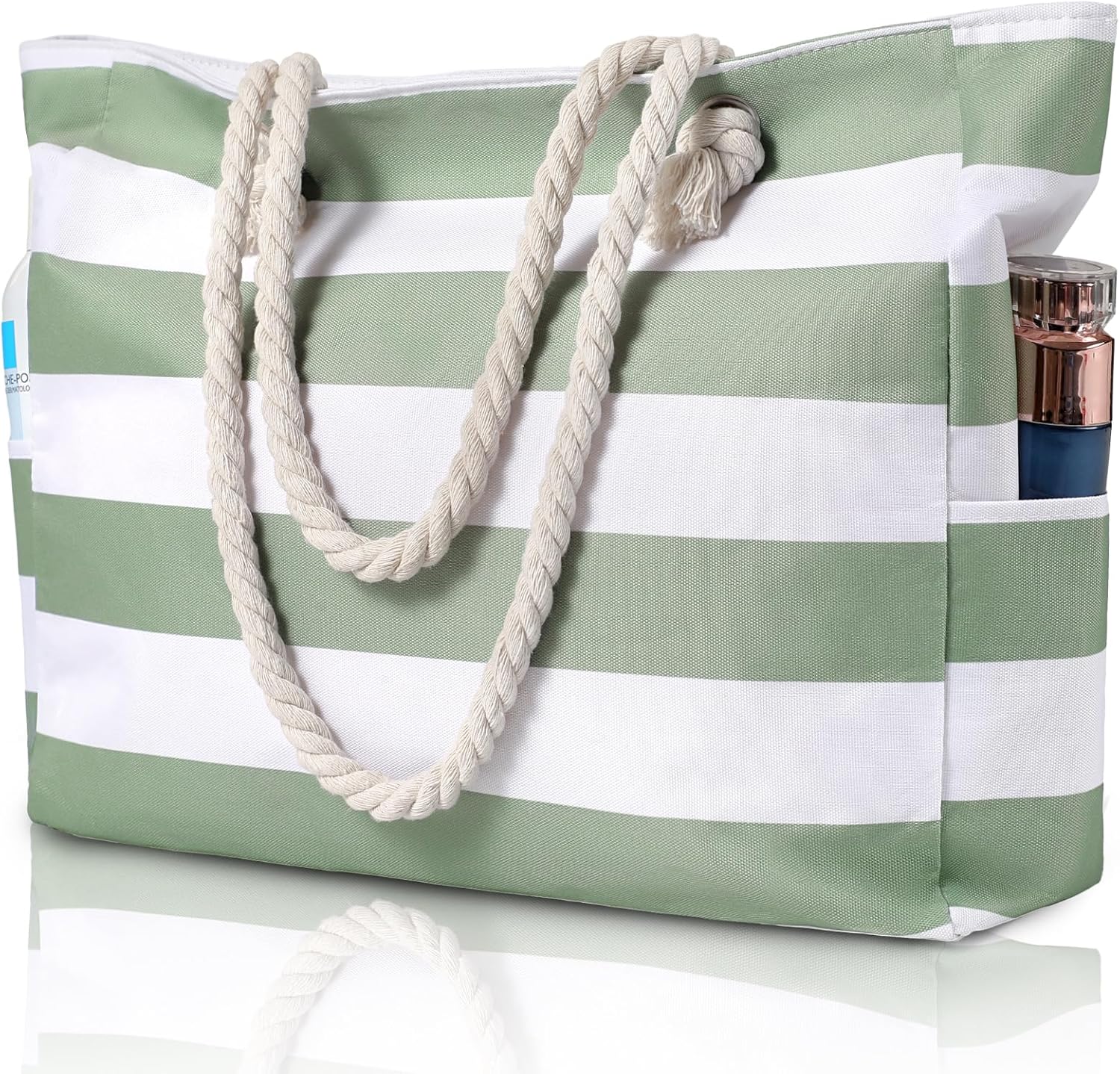 Large Waterproof Beach Tote Ba - Tote Bag Beach reseña y precio