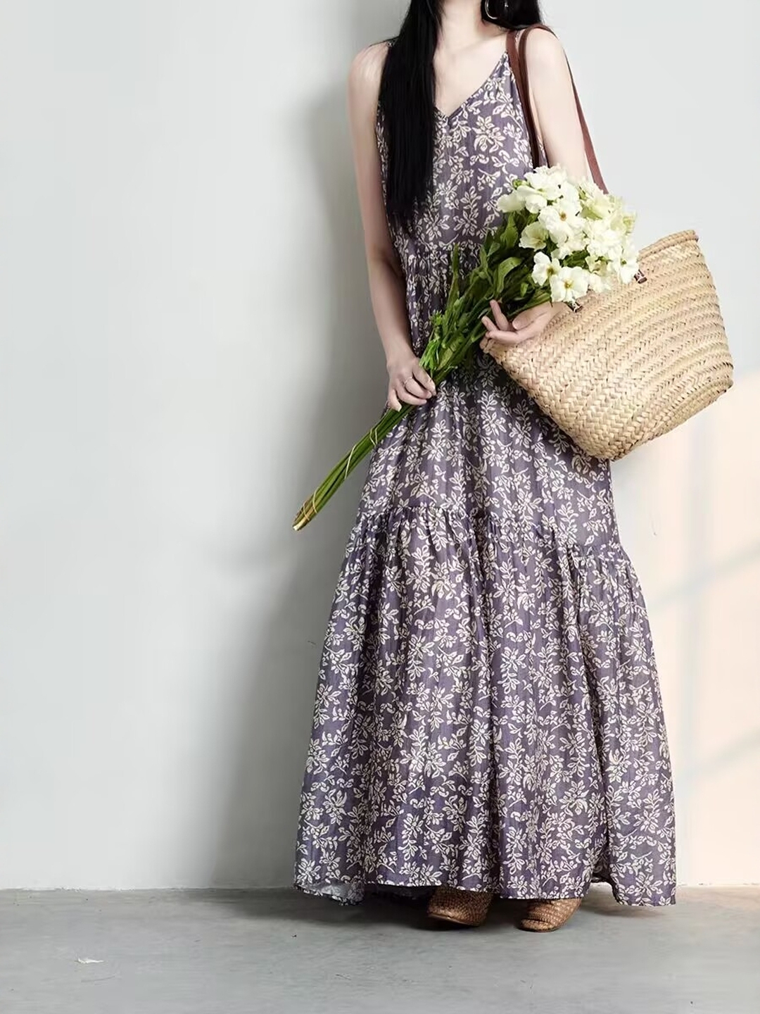 Elegant Japanese Style plus Si - Linen Dress Wrap reseña y precio
