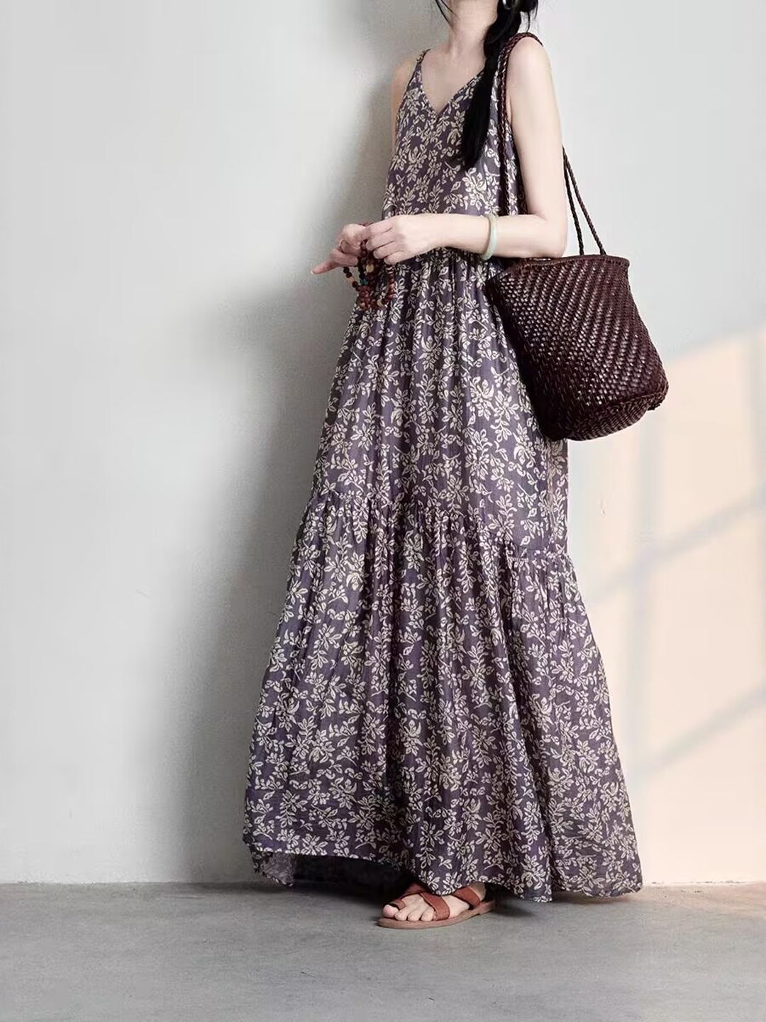 Elegant Japanese Style plus Si - Linen Dress Wrap reseña y precio