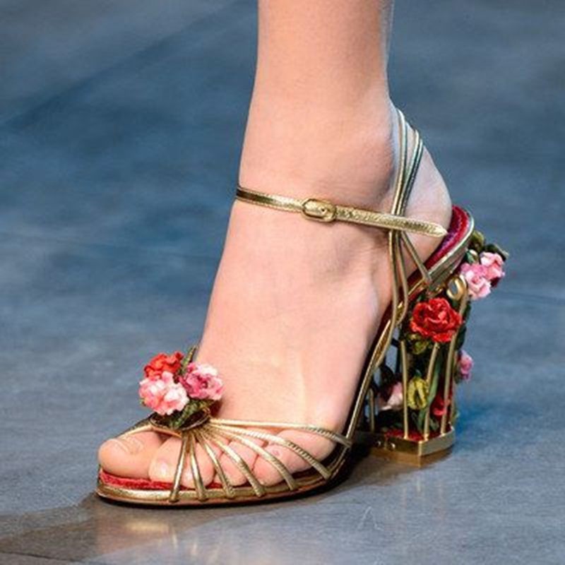 Luxury Bird Cage Women Sandals - Sandal Strappy Heeled reseña y precio