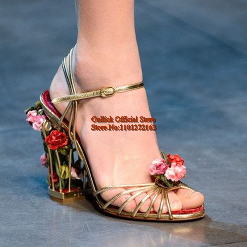 Luxury Bird Cage Women Sandals - Sandal Strappy Heeled reseña y precio