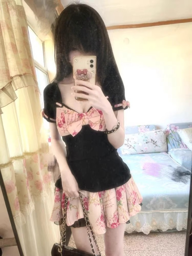Women's Sweet Floral Print Two - Romper Floral Print reseña y precio
