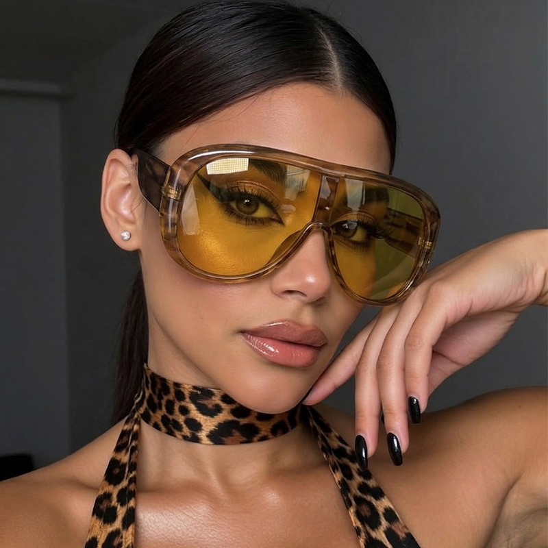 Oversized One Piece Large Fram - Sunglasses Cat Eye reseña y precio