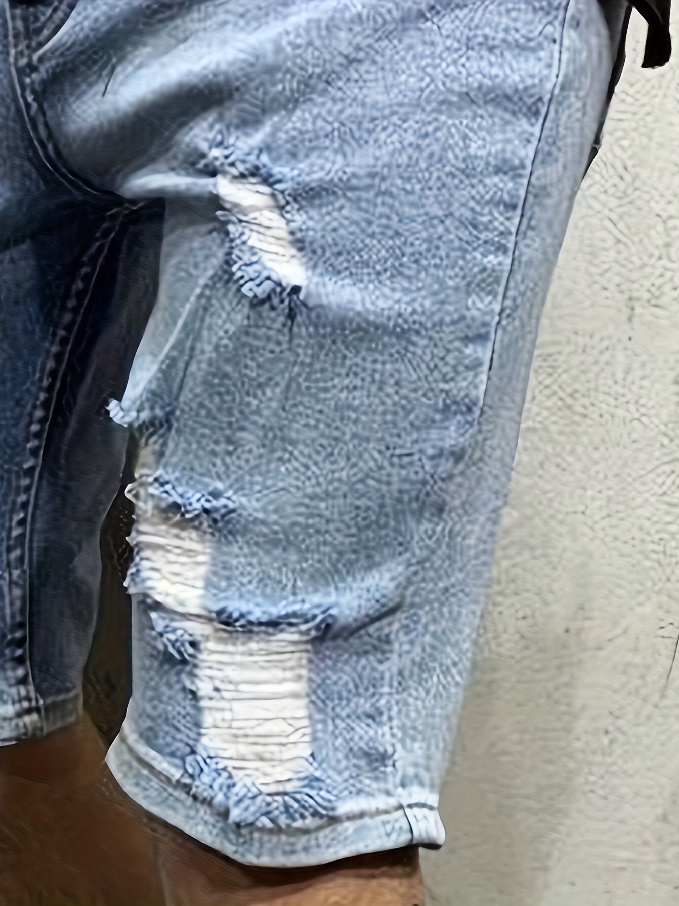 Men's Summer Breathable Ripped - Shorts Denim Frayed reseña y precio