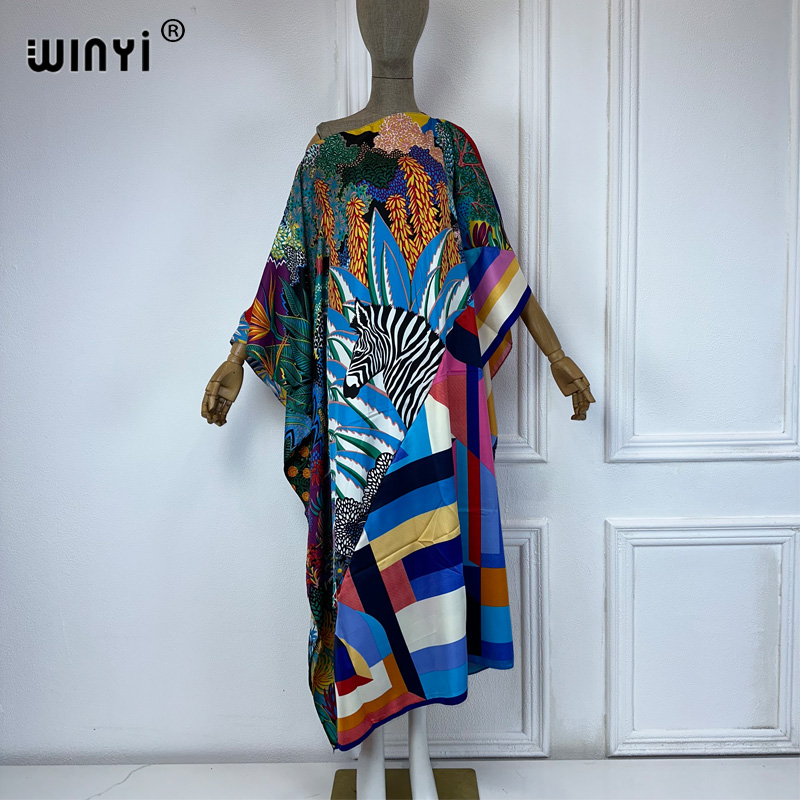 WINYI new high quality Print k - Cover Up Kaftan reseña y precio