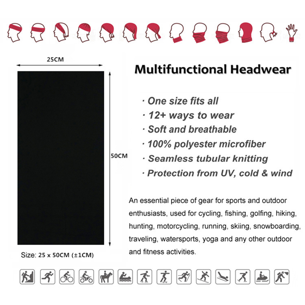 Seamless Solid Color Bandanas  - Headband Summer Knit reseña y precio