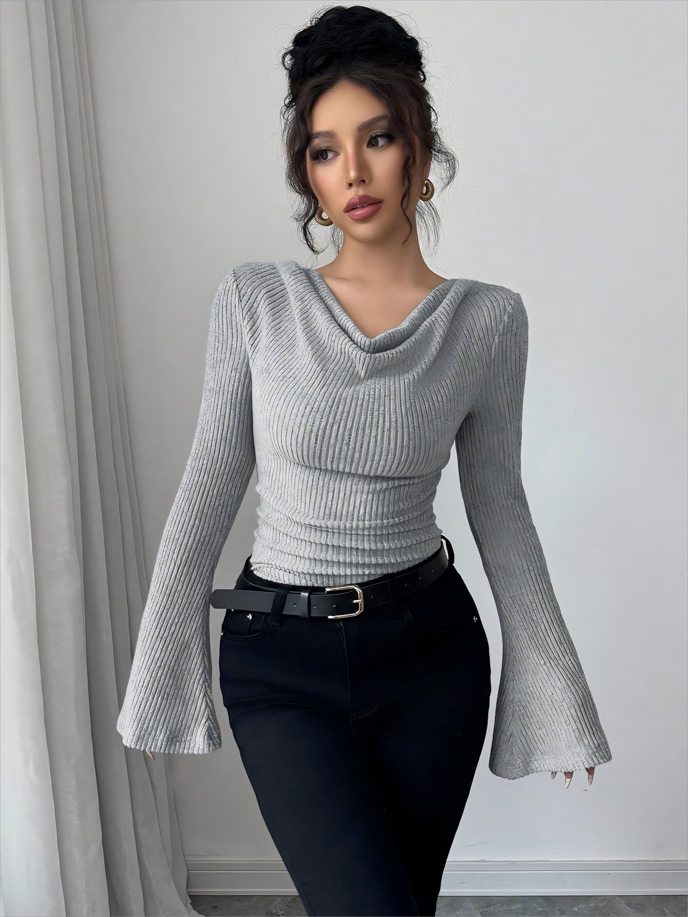 Women Blouse Off Shoulder Cowl - Blouse Off Shoulder reseña y precio