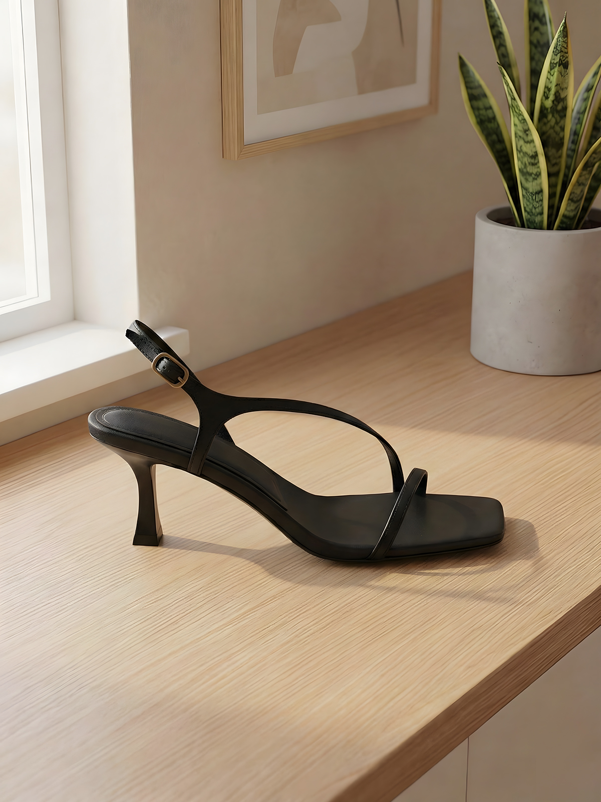 Elegant Genuine Leather Strapp - Sandal Strappy Heeled reseña y precio
