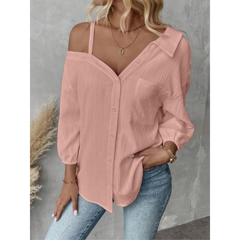 Plus Size1XL-5XL Women Blouses - Blouse Off Shoulder reseña y precio