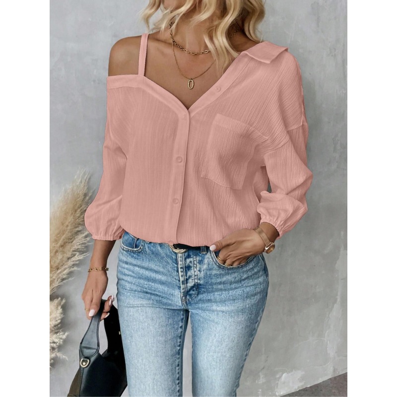 Plus Size1XL-5XL Women Blouses - Blouse Off Shoulder reseña y precio