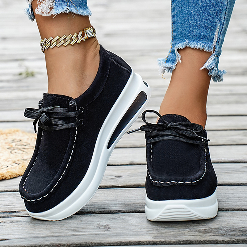 Basic Color Platform Loafers f - Wedge Espadrille Women reseña y precio