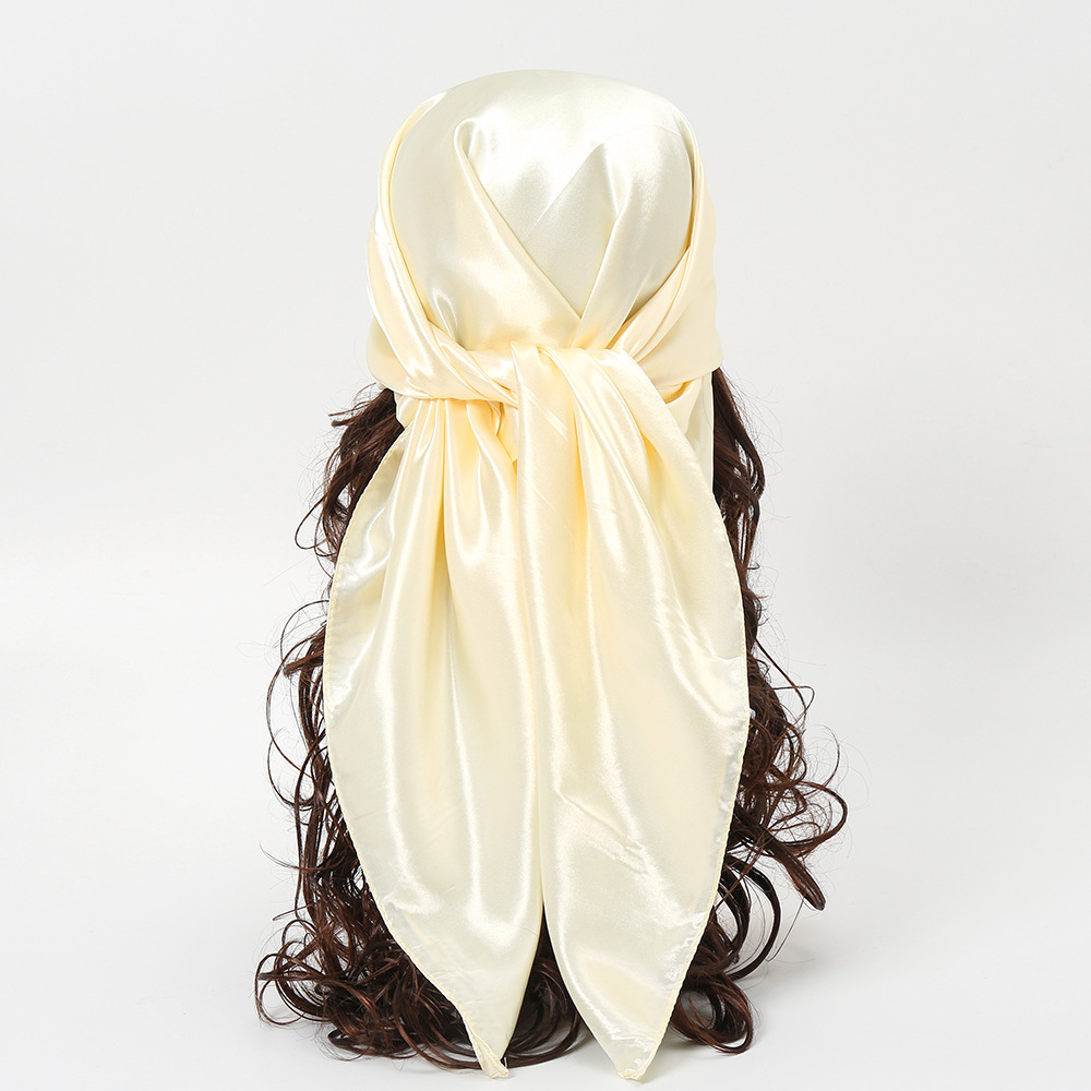 90cm Solid Colors Neckerchief  - Headband Summer Knit reseña y precio