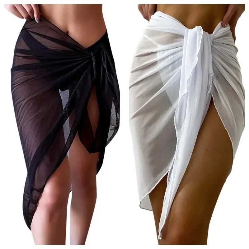 Summer Beach Dress Wrap Sheer  - Cover Up Kaftan reseña y precio