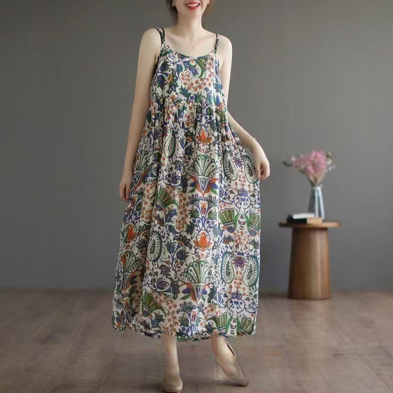 Women's Summer French Floral W - Midi Skirt Floral reseña y precio