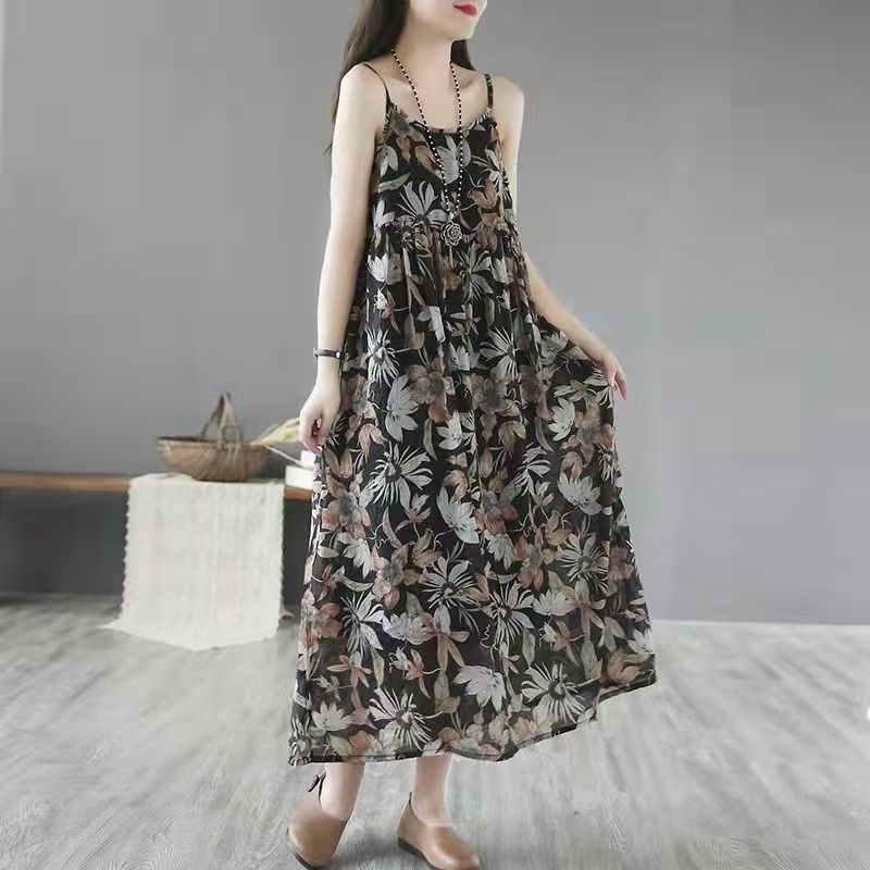 Women's Summer French Floral W - Midi Skirt Floral reseña y precio