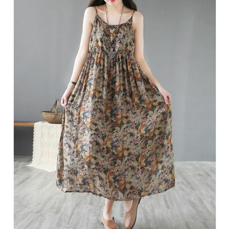 Women's Summer French Floral W - Midi Skirt Floral reseña y precio
